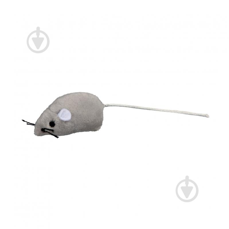 Іграшка для котів Trixie Миша сіра хутро 5 см - фото 1