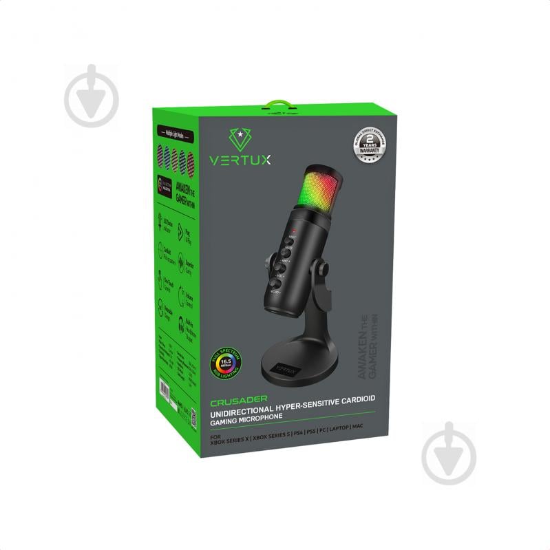 Микрофон Vertux Crusader USB (crusader.black) - фото 8