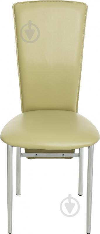 Стілець обідній Nowy Styl AMELY CHROME (BOX) (CH) V-47 хром/оливковий - фото 2
