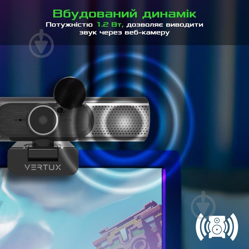 Веб-камера Vertux VertuCam-4K UHD USB (vertucam-4k.black) - фото 3 Веб-камера Vertux VertuCam-4K UHD USB (vertucam-4k.black) - фото 3