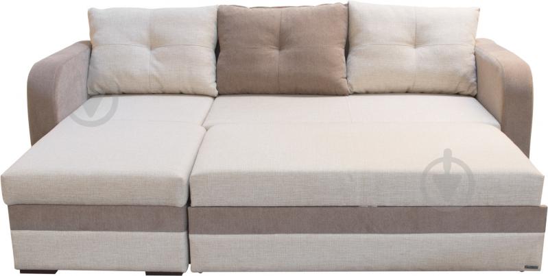 Диван угловой Embawood Новара бежевый 2290x1550x740 мм - фото 2 Диван угловой Embawood Новара бежевый 2290x1550x740 мм - фото 2