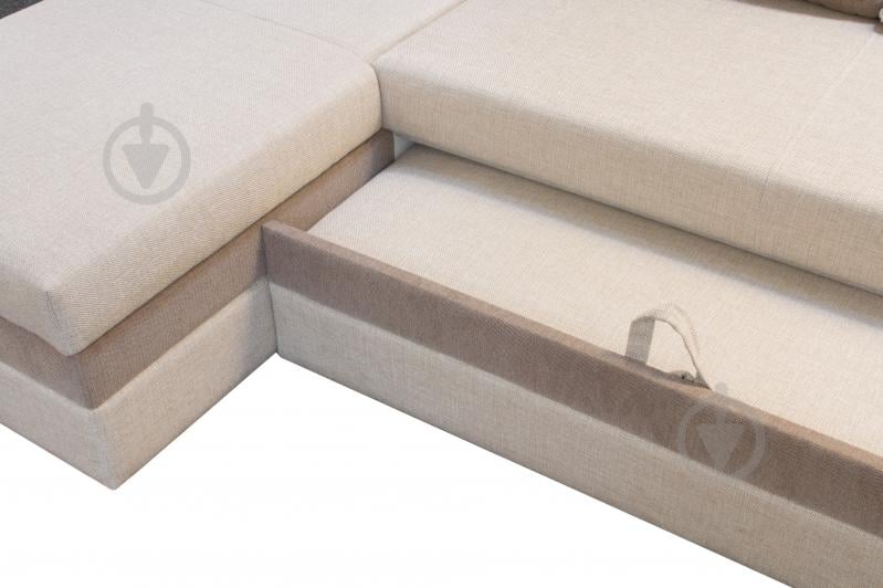Диван угловой Embawood Новара бежевый 2290x1550x740 мм - фото 5 Диван угловой Embawood Новара бежевый 2290x1550x740 мм - фото 5