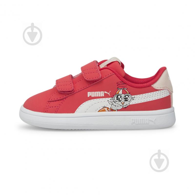 Кросівки для дівчаток Puma Puma Smash v2 Lil Puma V Inf 38090503 р.20 помаранчеві - фото 1