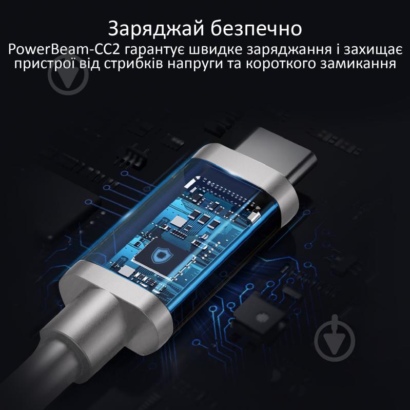 Кабель Promate PowerBeam-CC2 Type-C – Type-C 2 м white (powerbeam-cc2.white) - фото 4 Кабель Promate PowerBeam-CC2 Type-C – Type-C 2 м white (powerbeam-cc2.white) - фото 4