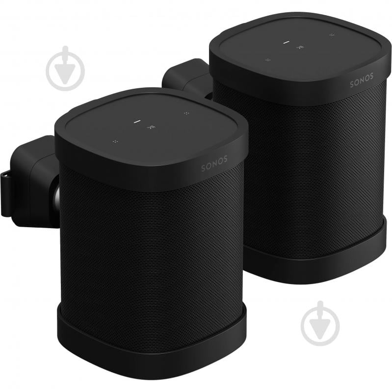 Комплект настінного кріплення Sonos Mount для One Black пара S1WMPWW1BLK - фото 2