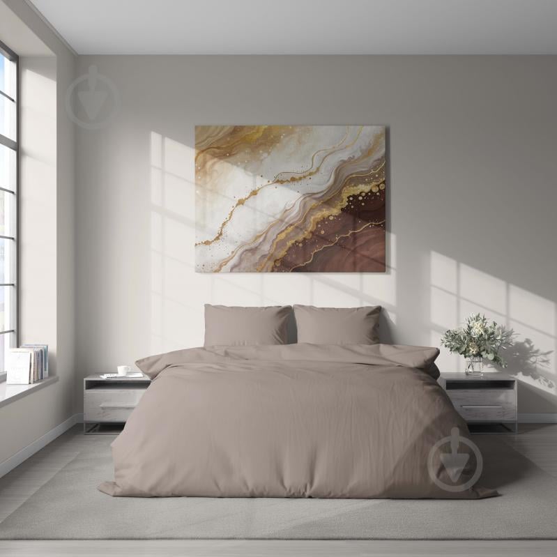 Комплект постільної білизни WARM TAUPE сімейний коричневий UP! (Underprice) - фото 2 Комплект постільної білизни WARM TAUPE сімейний коричневий UP! (Underprice) - фото 2