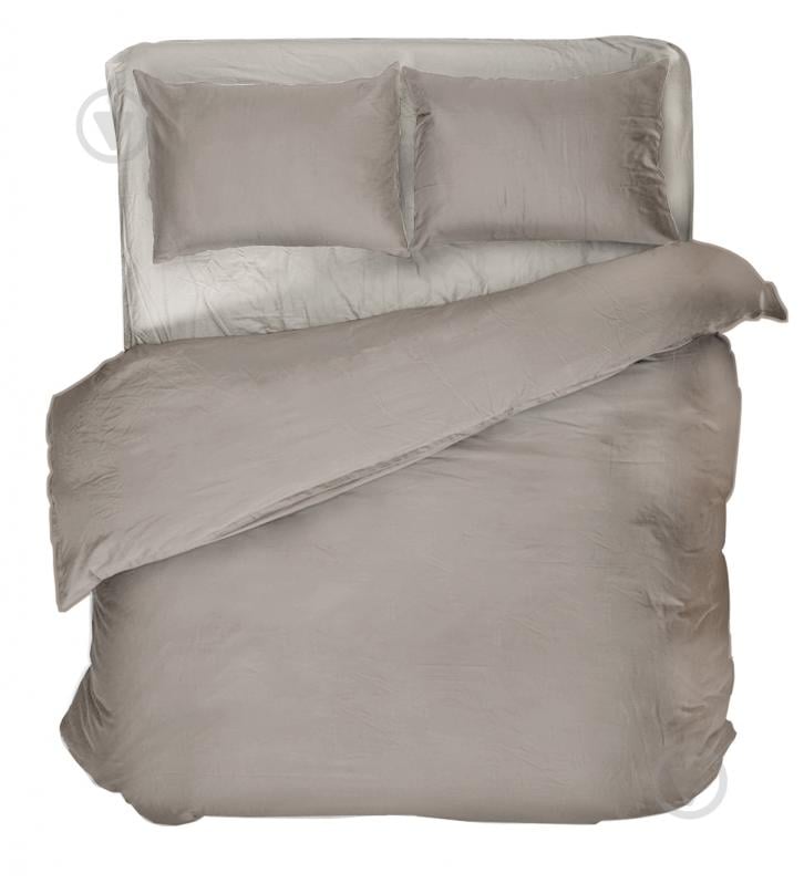 Комплект постільної білизни WARM TAUPE сімейний коричневий UP! (Underprice) - фото 1 Комплект постільної білизни WARM TAUPE сімейний коричневий UP! (Underprice) - фото 1