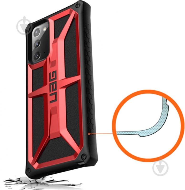 Чехол UAG для Galaxy Note 20 Ultra Monarch, Crimson (212201119494) - фото 4