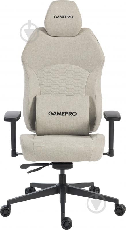 Кресло игровое GamePro GC760LG Light grey fabric серый - фото 1