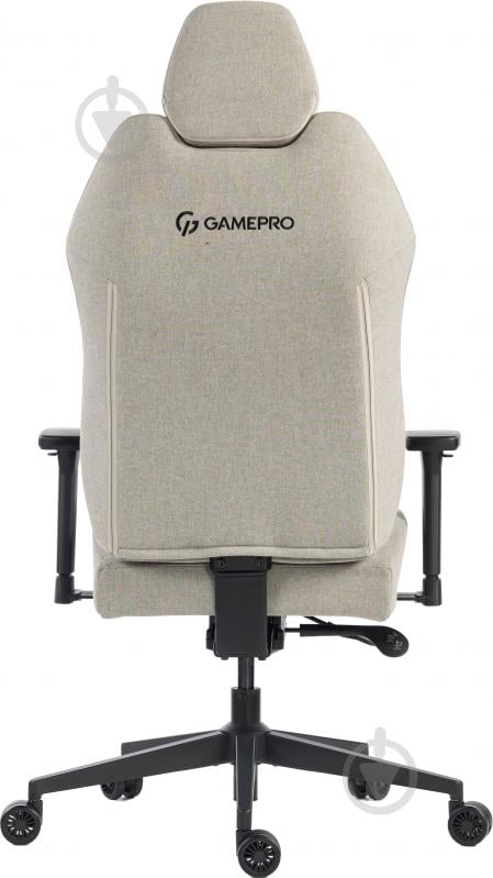 Кресло игровое GamePro GC760LG Light grey fabric серый - фото 5