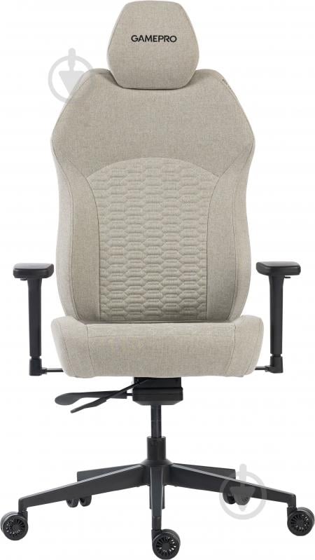 Кресло игровое GamePro GC760LG Light grey fabric серый - фото 9