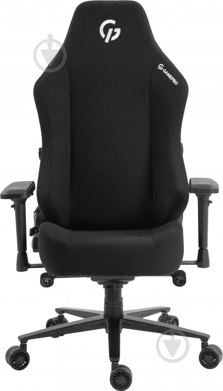 Крісло ігрове GamePro GC775B Black fabric чорний - фото 1
