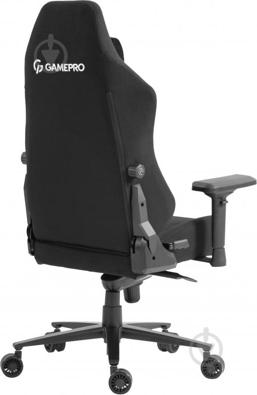 Крісло ігрове GamePro GC775B Black fabric чорний - фото 4
