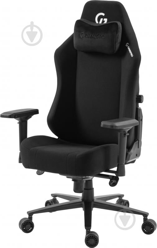Крісло ігрове GamePro GC775B Black fabric чорний - фото 8