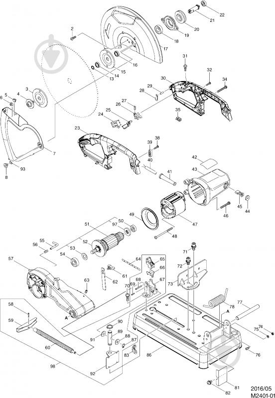 Пила монтажна Makita M2401 - фото 4