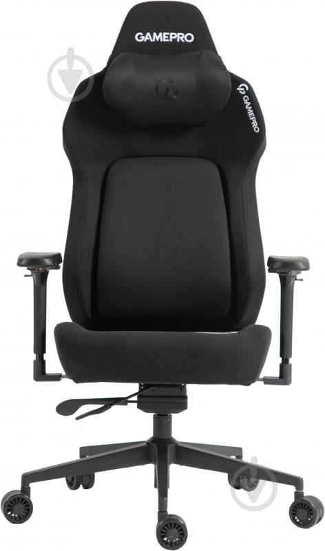 Крісло ігрове GamePro GC925B Black fabric чорний - фото 1