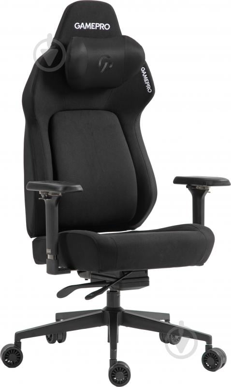 Крісло ігрове GamePro GC925B Black fabric чорний - фото 2