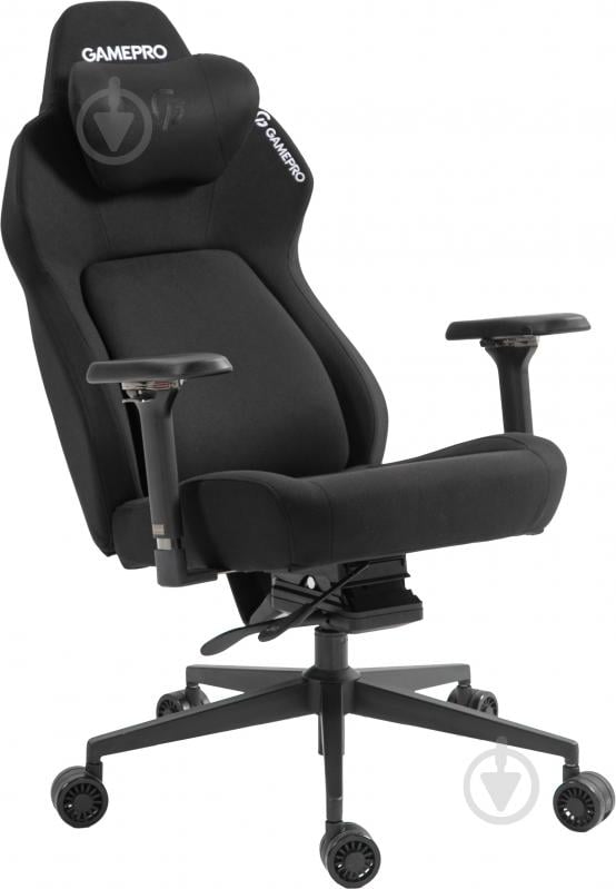 Крісло ігрове GamePro GC925B Black fabric чорний - фото 7