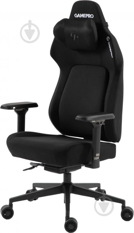 Крісло ігрове GamePro GC925B Black fabric чорний - фото 8