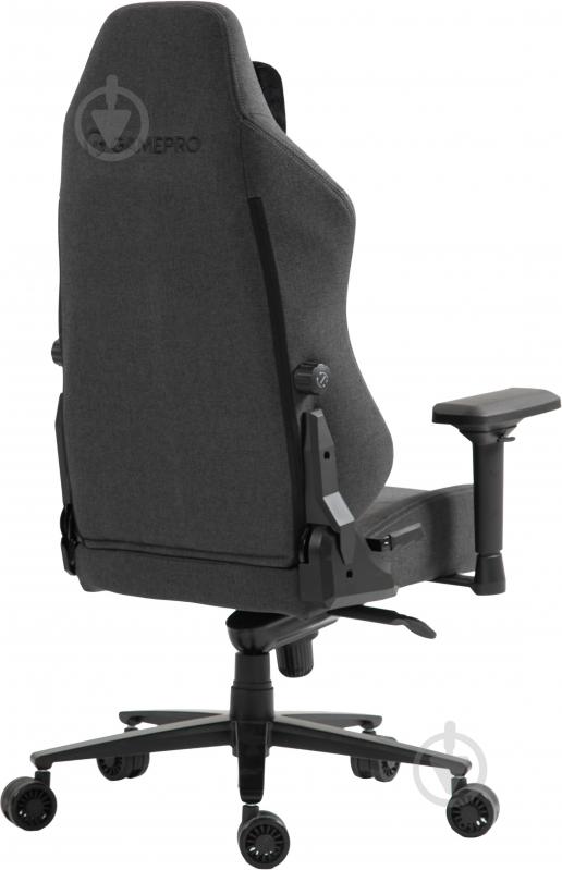 Крісло ігрове GamePro GC775DG Dark grey fabric сірий - фото 4
