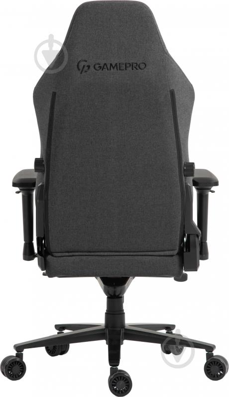 Крісло ігрове GamePro GC775DG Dark grey fabric сірий - фото 5