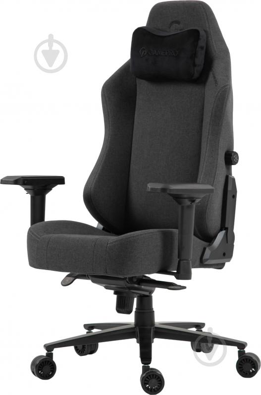 Крісло ігрове GamePro GC775DG Dark grey fabric сірий - фото 8