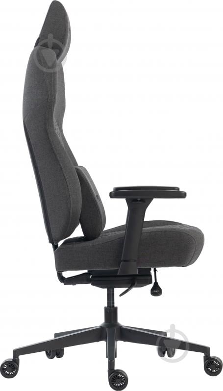 Крісло ігрове GamePro GC760DG Dark grey fabric сірий - фото 3