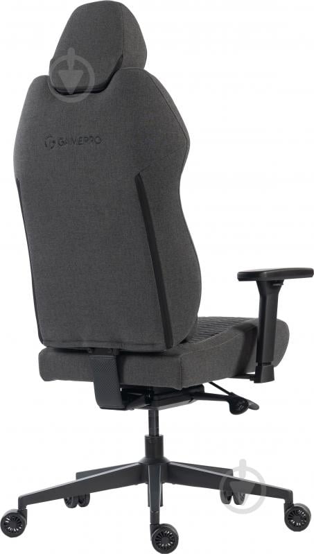 Крісло ігрове GamePro GC760DG Dark grey fabric сірий - фото 4