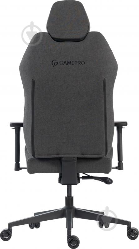 Крісло ігрове GamePro GC760DG Dark grey fabric сірий - фото 5