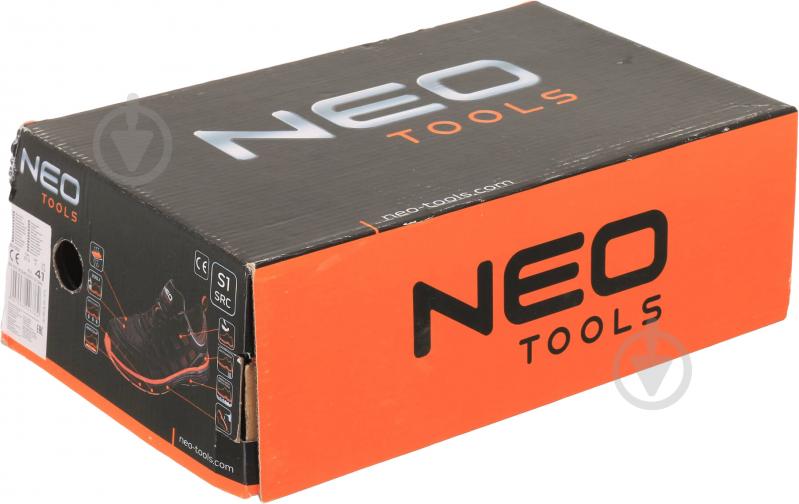 Кроссовки NEO tools S1P SRC с металлическим подноском р.43 82-094 черно-оранжевый - фото 13