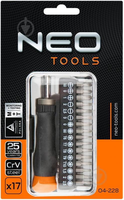 Набір насадок NEO tools 17 шт. 17 шт. 04-228 - фото 2 Набір насадок NEO tools 17 шт. 17 шт. 04-228 - фото 2