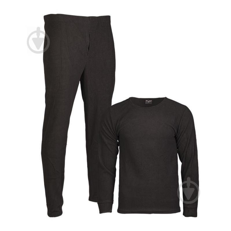 Термобілизна Mil-Tec BLACK FLEECE UNDERWEAR 11221002 р.XXXL чорний - фото 1