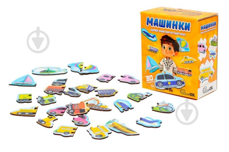Пазл деревянный PuzzleOk Машинки Puz-22932 - фото 1
