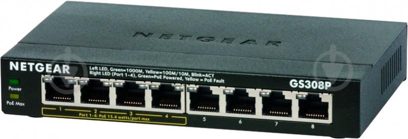 Комутатор NETGEAR GS308P-100PES - фото 2