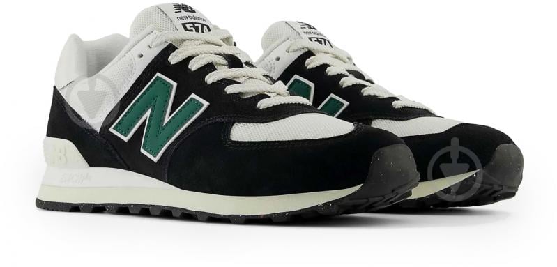 Кроссовки мужские демисезонные New Balance 574 U574RBG р.44 черные с белым - фото 3