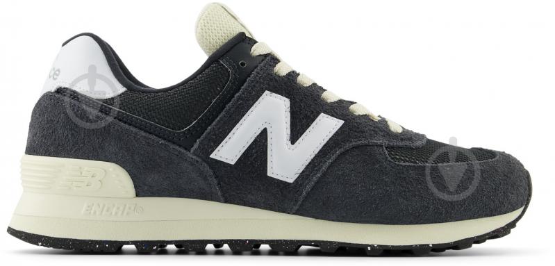 Кросівки чоловічі демісезонні New Balance 574 U574RBH р.45 чорні - фото 1