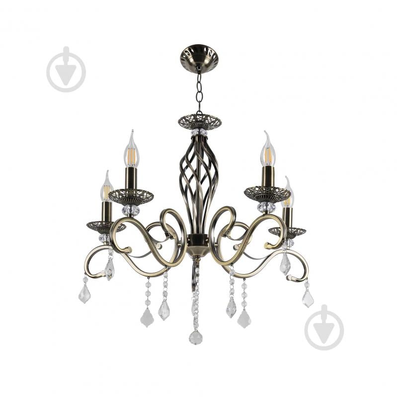 Люстра подвесная Sirius B N1208/5 4x60 Вт E14 античная бронза 1208/5 - фото 1 Люстра подвесная Sirius B N1208/5 4x60 Вт E14 античная бронза 1208/5 - фото 1