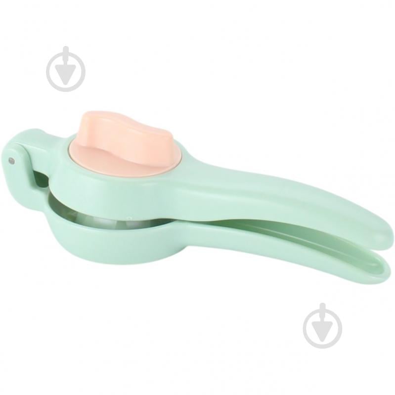 Пресс для цитрусовых Smart Kitchen by Flamberg зеленый с персиковым 22х9х6,5 см - фото 1