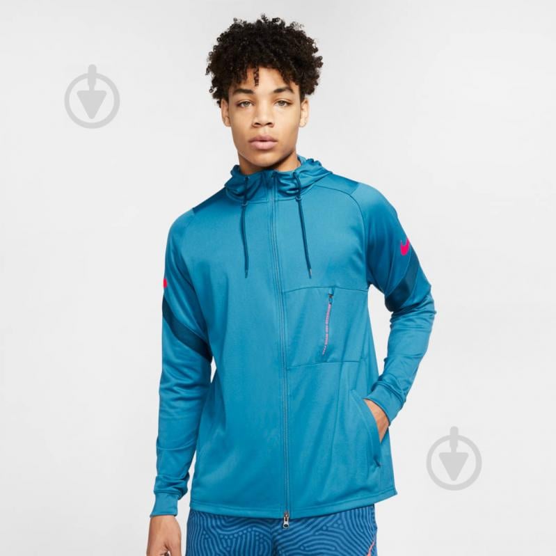 Джемпер Nike M NK DRY STRKE TRK JKT HD K NG CD0572-457 р. L темно-синий - фото 3