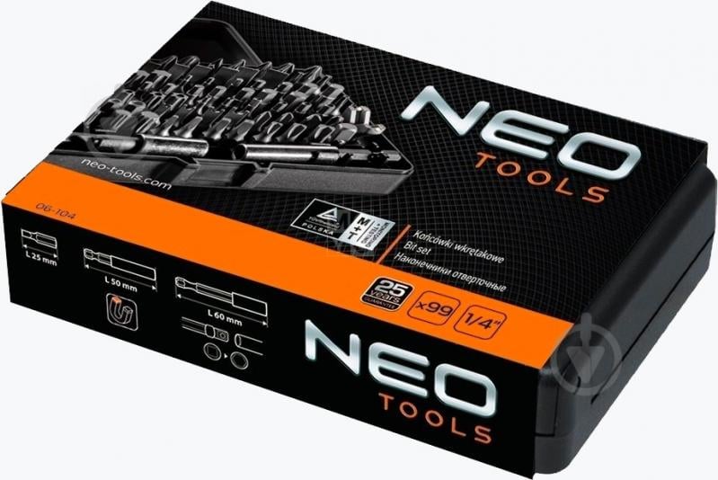 Набор насадок NEO tools с держателем 99 шт. 06-104 - фото 3