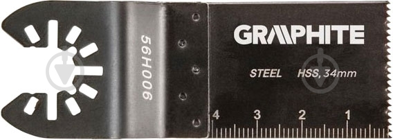 Полотно пильное GRAPHITE 34 мм. HSS по металлу 56H006 - фото 1