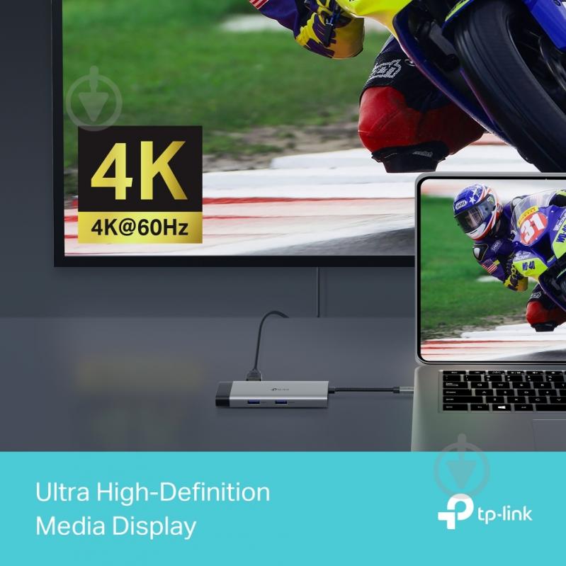 USB-хаб TP-Link USB Type-C 6-в-1 (UH6120C) - фото 7 USB-хаб TP-Link USB Type-C 6-в-1 (UH6120C) - фото 7
