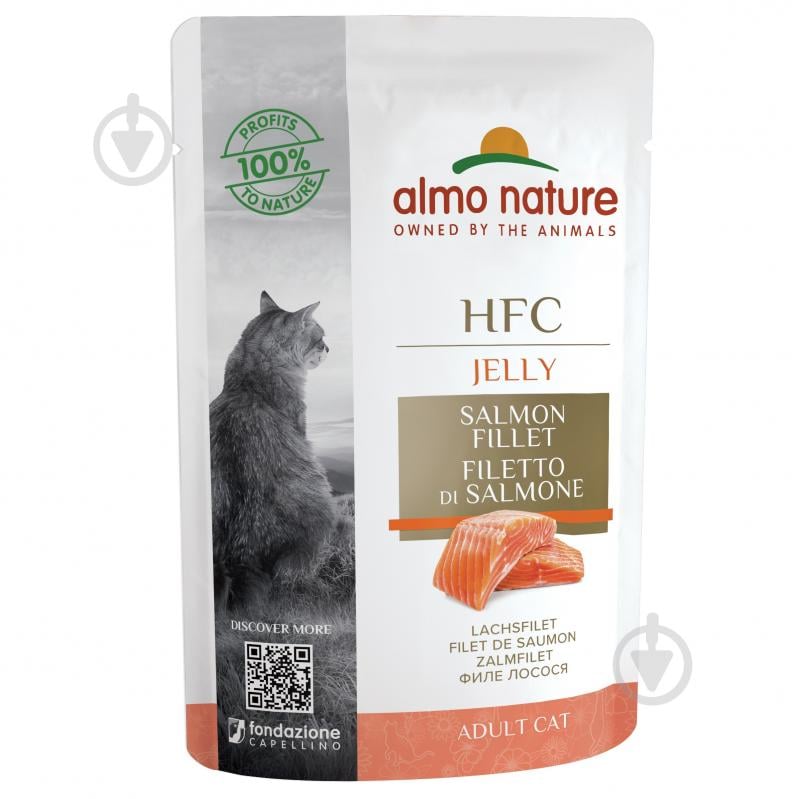 Консерва Almo Nature HFC Cat Jelly с лососем 55 г - фото 1