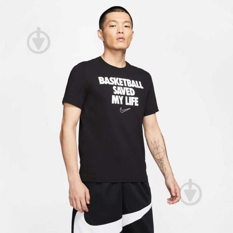 Футболка Nike M NK DRY TEE VERB MY LIFE CD1103-010 р.L черный - фото 3