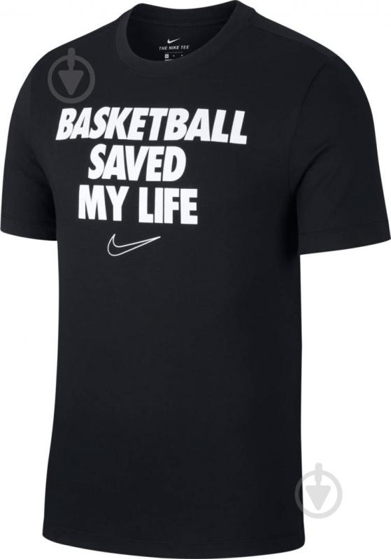 Футболка Nike M NK DRY TEE VERB MY LIFE CD1103-010 р.M чорний - фото 1