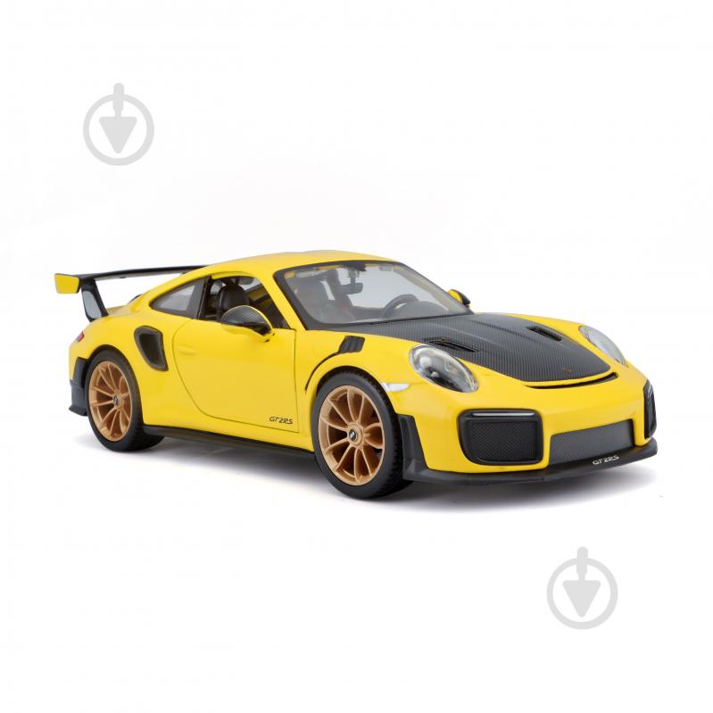 Машинка Maisto 1:24 игрушечная Porsche 911 GT2 RS 31523 yellow - фото 5