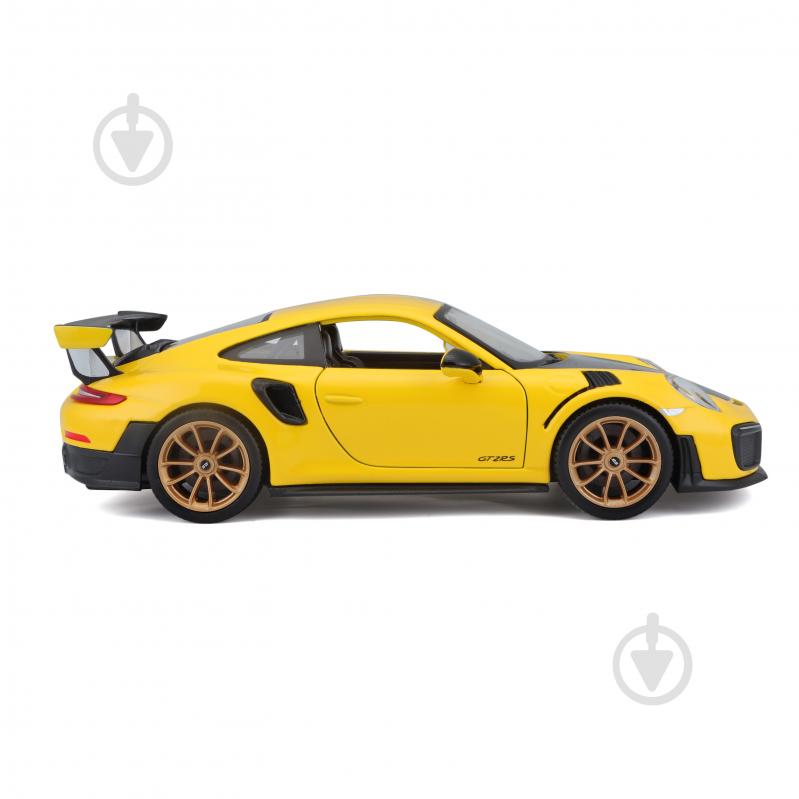 Машинка Maisto 1:24 игрушечная Porsche 911 GT2 RS 31523 yellow - фото 6