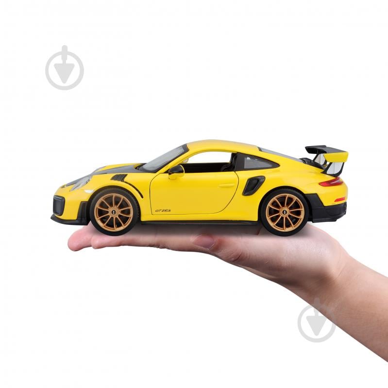 Машинка Maisto 1:24 игрушечная Porsche 911 GT2 RS 31523 yellow - фото 12