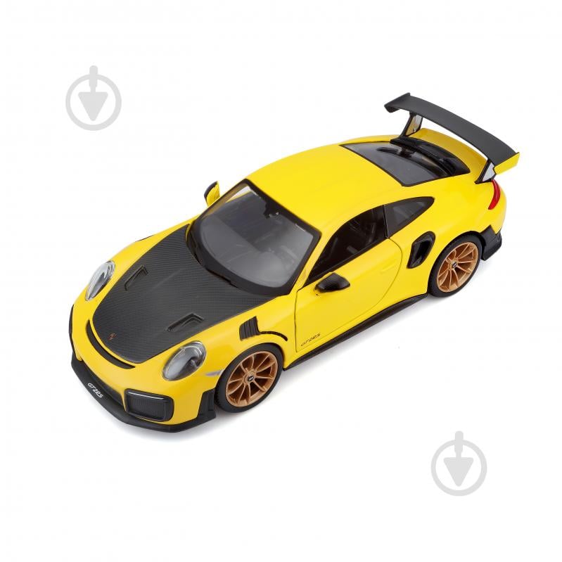 Машинка Maisto 1:24 игрушечная Porsche 911 GT2 RS 31523 yellow - фото 7