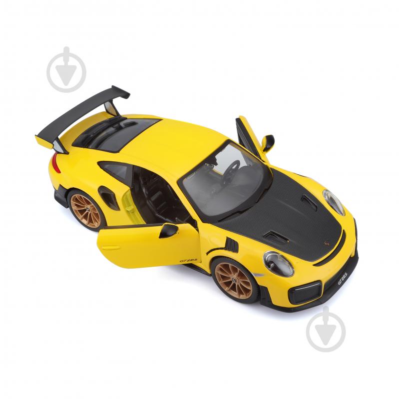 Машинка Maisto 1:24 игрушечная Porsche 911 GT2 RS 31523 yellow - фото 8